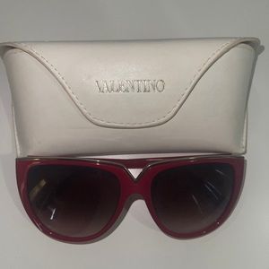 Red Valentino sunglasses with case